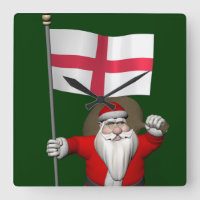 Santa Claus With Ensign Of England
