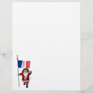 Santa Claus With Ensign Of France