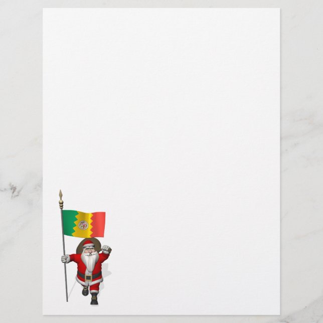 Santa Claus With Ensign Of Los Angeles (Front)