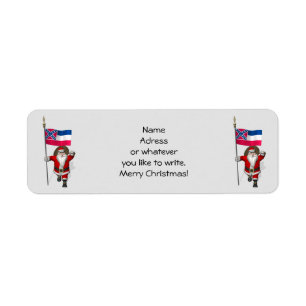 Santa Claus With Ensign Of Mississippi