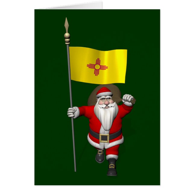 Santa Claus With Ensign Of New Mexico (Front)