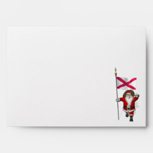 Santa Claus With Ensign Of Northern Ireland Envelopes