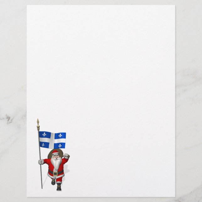 Santa Claus With Ensign Of Québec CDN (Front)