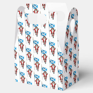 Santa Claus With Ensign Of Scotland Favour Box