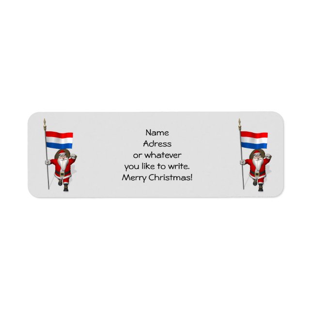 Santa Claus With Ensign Of The Netherlands (Front)