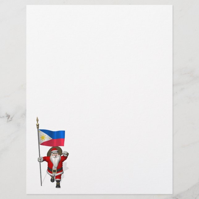 Santa Claus With Ensign Of The Philippines (Front)
