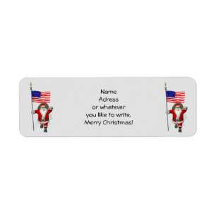 Santa Claus With Ensign Of The USA