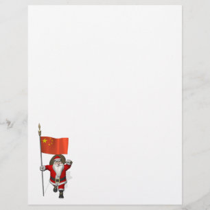 Santa Claus With Flag Of China