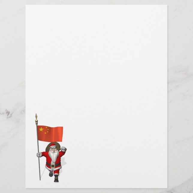 Santa Claus With Flag Of China (Front)