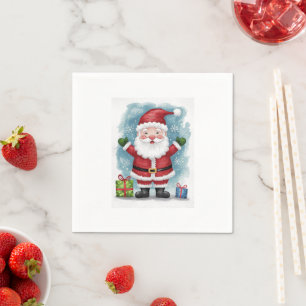 Santa Claus with Gifts Napkin