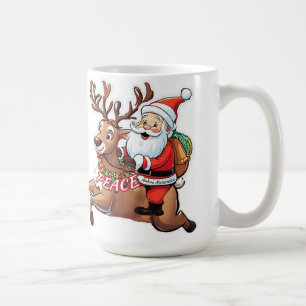 Santa Claus with Gifts of Peace Coffee Mug