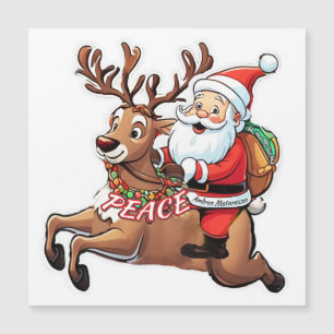 Santa Claus with Gifts of Peace magnetic card