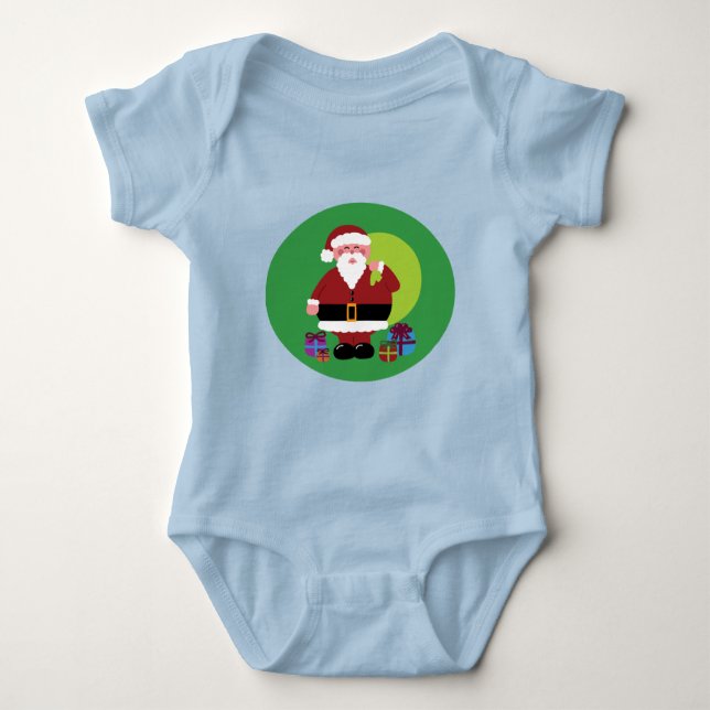 Santa Claus With Presents Infant T-Shirt Baby Bodysuit (Front)
