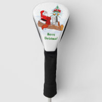 Santa Claus with Rabbit Fox and Squirrel