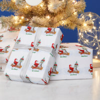 Santa Claus with Rabbit Fox and Squirrel