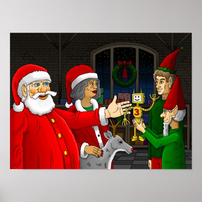 Santa Claus Workshop Poster (Front)