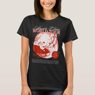 Santa Claus World Tour Christmas Xmas Holiday Paja T-Shirt