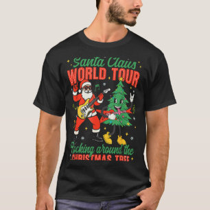 Santa Claus World Tour Rocking Around The Christma T-Shirt