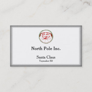 Santa Claus Wreath Business Card