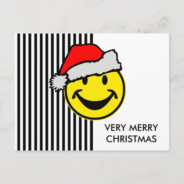 Santa Claus your backgr. & ideas Holiday Postcard (Front)