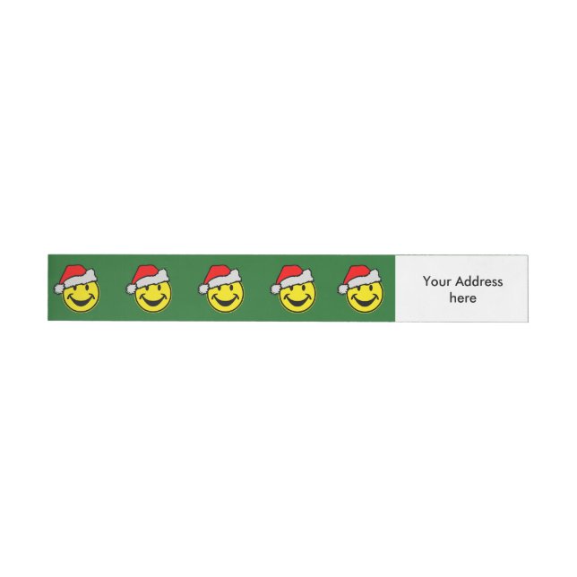 Santa Claus your backgr. & ideas Wraparound Address Label (Individual)
