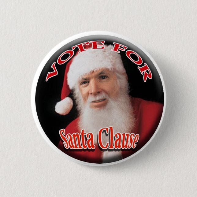 Santa Clause 6 Cm Round Badge (Front)