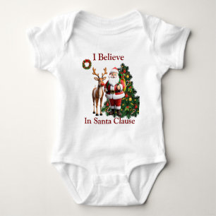 Santa Clause baby top
