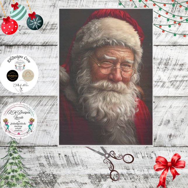 Santa Clause Decoupage Tissue Paper (Creator Uploaded)