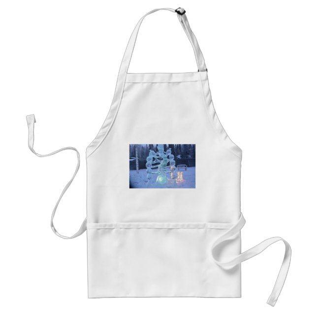 Santa Clause Faces Funny Christmas Holiday Standard Apron (Front)