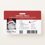 Santa Clause faux lost Driving License Badge ID Badge<br><div class="desc">Kids fun idea! Santa will loose his Driving license at your home next Christmas ;)</div>
