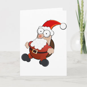 Santa clause funny holiday card
