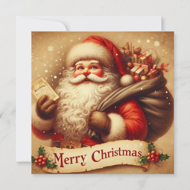 Santa Clause Holiday Card (Front)