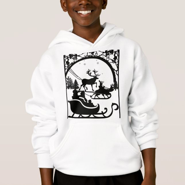 Santa clause hoodie for kids (Front)