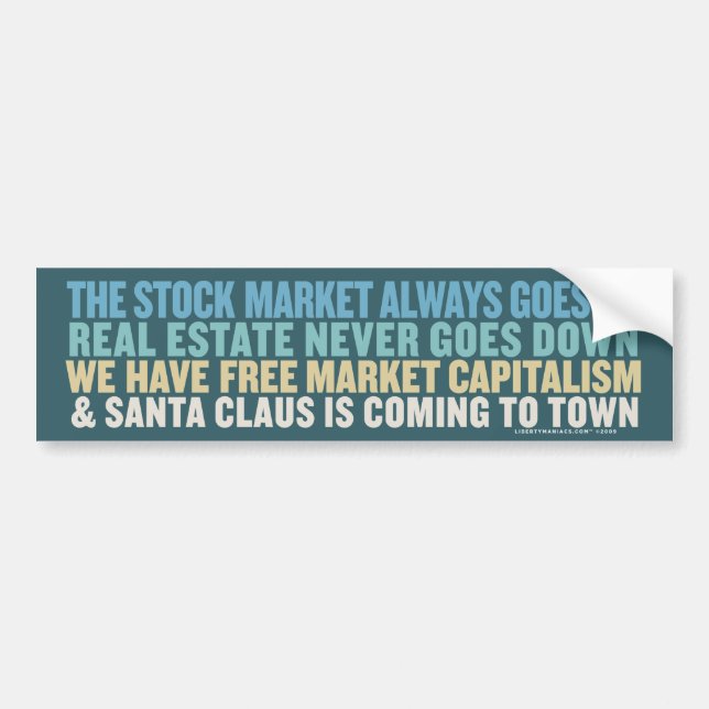 Santa Clause Is Coming To Town Bumper Sticker (Front)