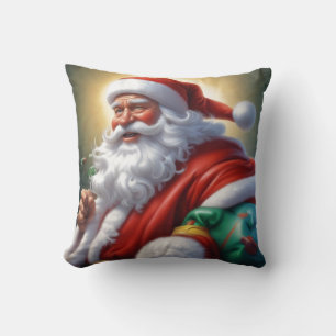 Santa Clause Merry Christmas Happy New Year Cushion
