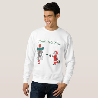 Santa Clause North Pole hole disc golf sweatshirt