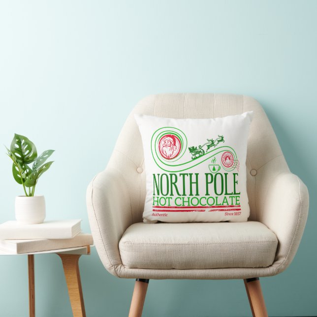 Santa Clause North Pole Hot Chocolate Cushion (Chair)