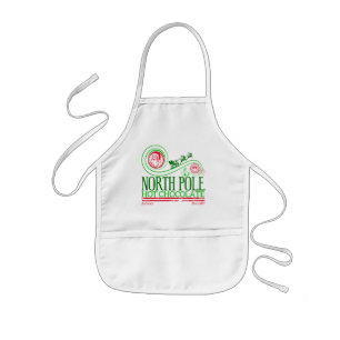 Santa Clause North Pole Hot Chocolate Kids Apron