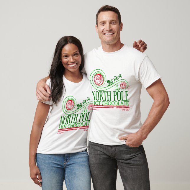 Santa Clause North Pole Hot Chocolate T-Shirt (Unisex)