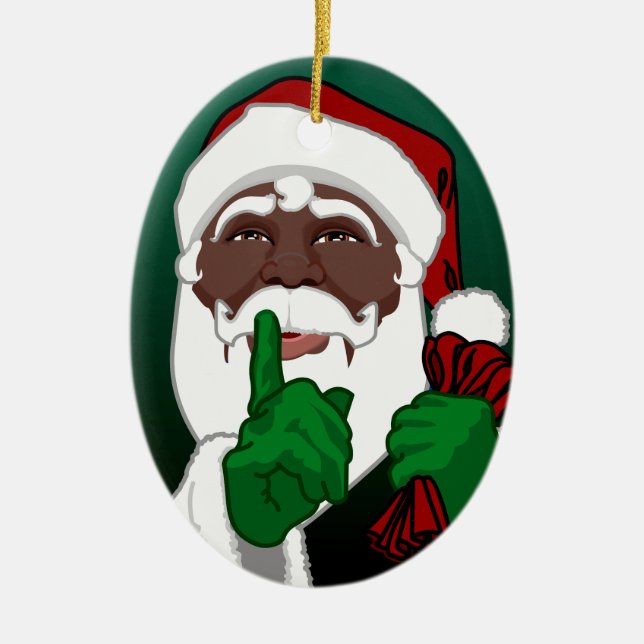 Santa Clause Ornament Custom Christmas Decoration (Front)