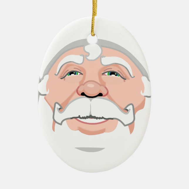 Santa Clause Ornament Custom Christmas Decorations (Front)