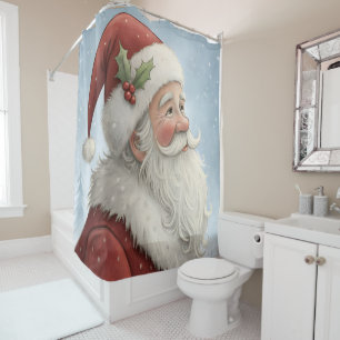 Santa Clause Shower Curtain