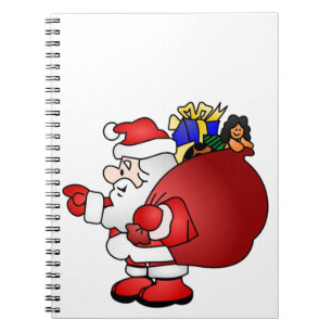 Santa Clause Spiral Notebook