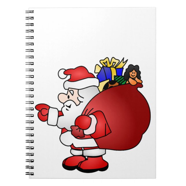 Santa Clause Spiral Notebook (Front)