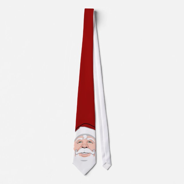 Santa Clause Tie Festive Christmas Neckties & Gift (Front)