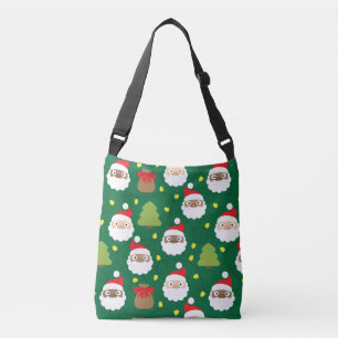 Santa Clauses Pattern Crossbody Bag