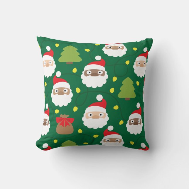 Santa Clauses Pattern Cushion (Front)
