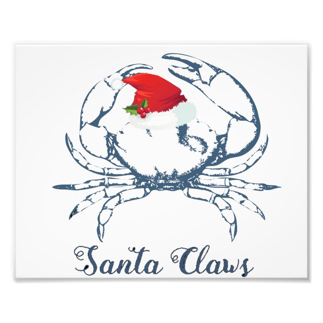 Santa Claws Art Photo Print (Front)