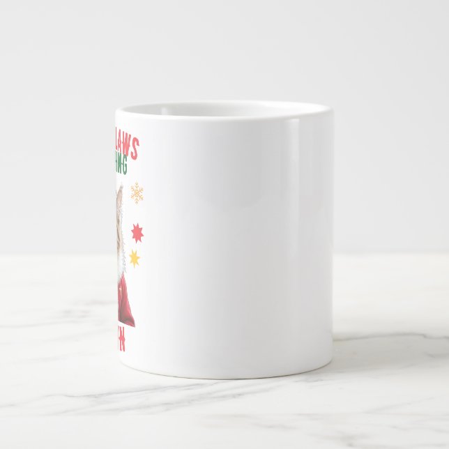 Santa Claws Cat Christmas Speciality Mug  (Front)