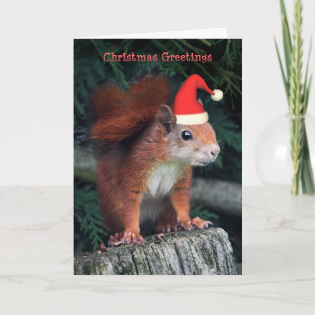 Santa Claws Christmas Card (Front)